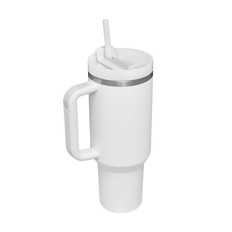 Tumbler With Handle Straw Insulated 40 Oz