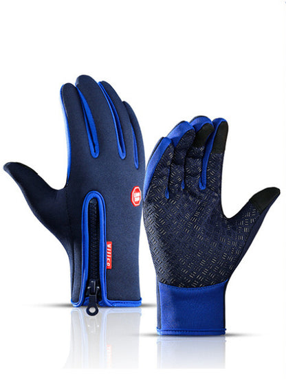 Waterproof Winter Sports Gloves – Touchscreen-Compatible with Fleece Lining for Motorcycle Riding & Outdoor Activities