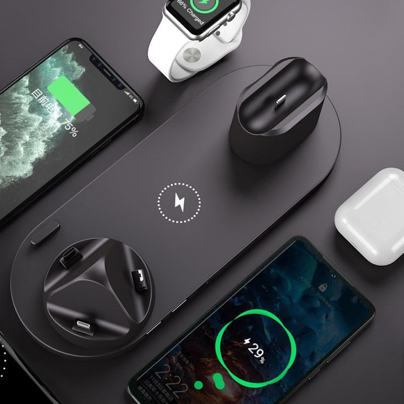 6 In 1 Wireless Fast Charging Dock Station - 1click2pick