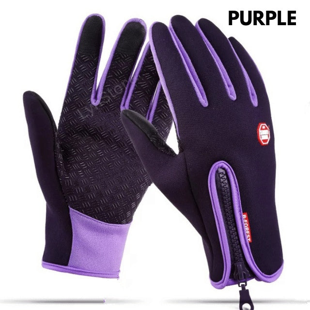 Waterproof Winter Sports Gloves – Touchscreen-Compatible with Fleece Lining for Motorcycle Riding & Outdoor Activities