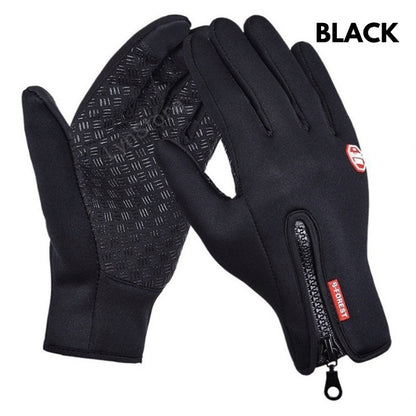 Waterproof Winter Sports Gloves – Touchscreen-Compatible with Fleece Lining for Motorcycle Riding & Outdoor Activities