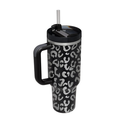 Tumbler With Handle Straw Insulated 40 Oz