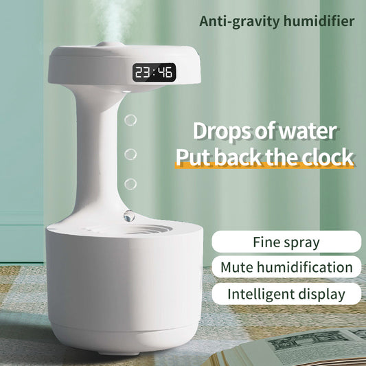 Stylish Anti-Gravity Humidifier With Clock