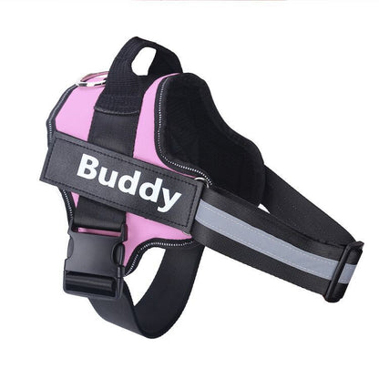 Personalized No-Pull Dog Harness – Reflective, Breathable, and Adjustable Pet Vest with Custom Patch for Small and Large Dogs