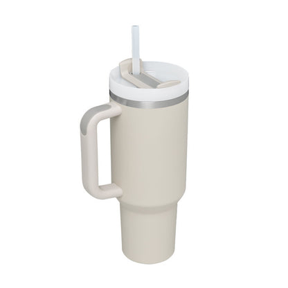 Tumbler With Handle Straw Insulated 40 Oz