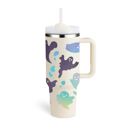 Tumbler With Handle Straw Insulated 40 Oz