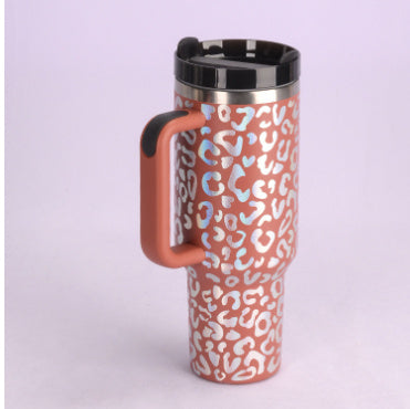 Tumbler With Handle Straw Insulated 40 Oz