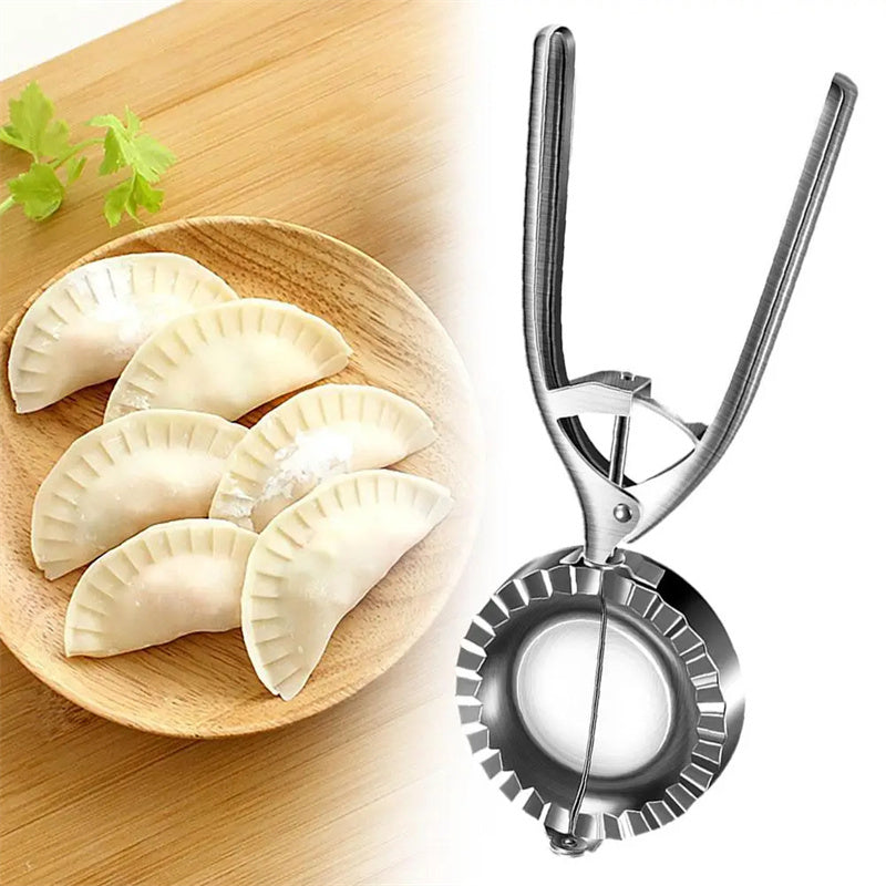 Stainless Steel Dumpling Mold – Manual Pressing and Skin Press Tool for Dumplings, Noodles, and Home Baking Kitchen Gadgets