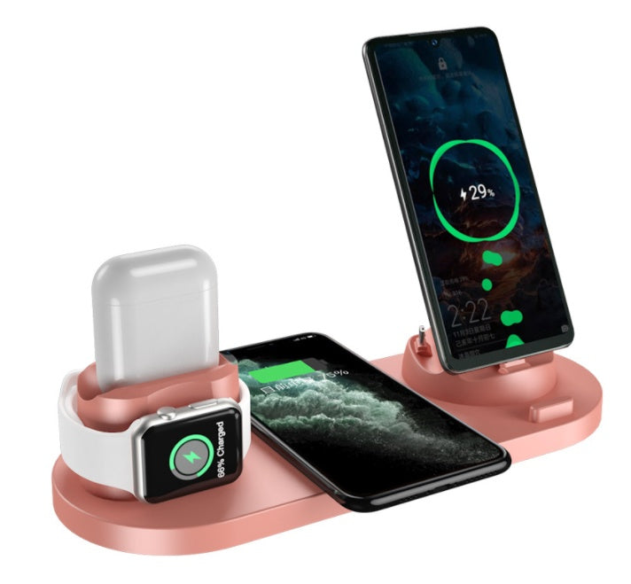 6 In 1 Wireless Fast Charging Dock Station - 1click2pick