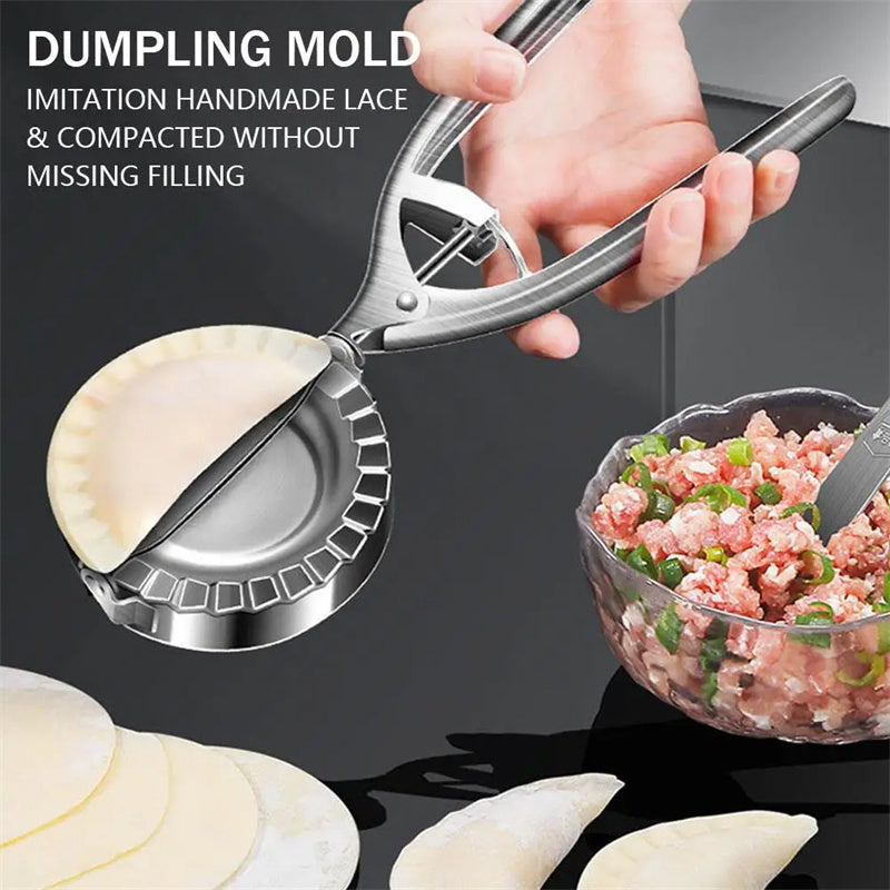 Stainless Steel Dumpling Mold – Manual Pressing and Skin Press Tool for Dumplings, Noodles, and Home Baking Kitchen Gadgets