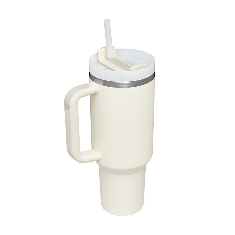 Tumbler With Handle Straw Insulated 40 Oz