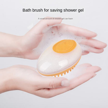 Pet Bath Brush 2-in-1 SPA Massage Hair Grooming Soft Silicone - 1click2pick