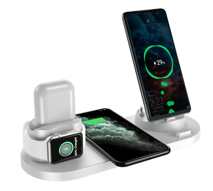 6 In 1 Wireless Fast Charging Dock Station - 1click2pick