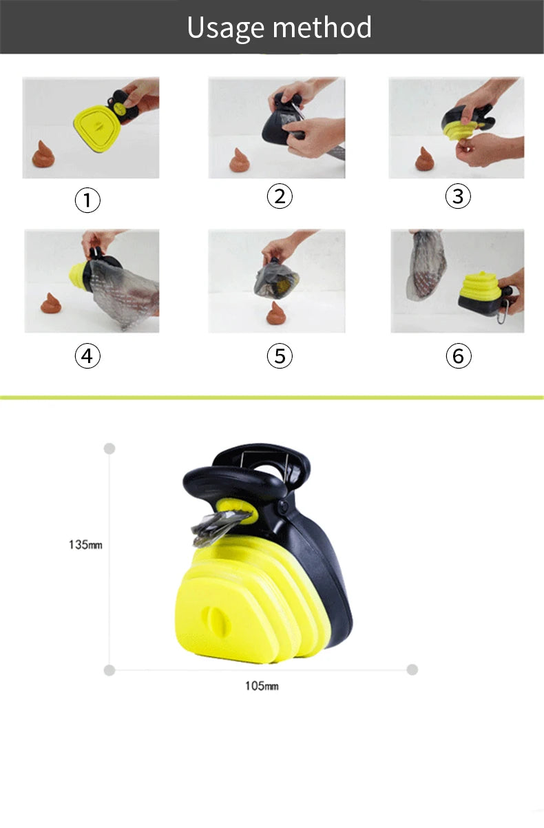 Foldable Pet Dog Poop Bag Dispenser