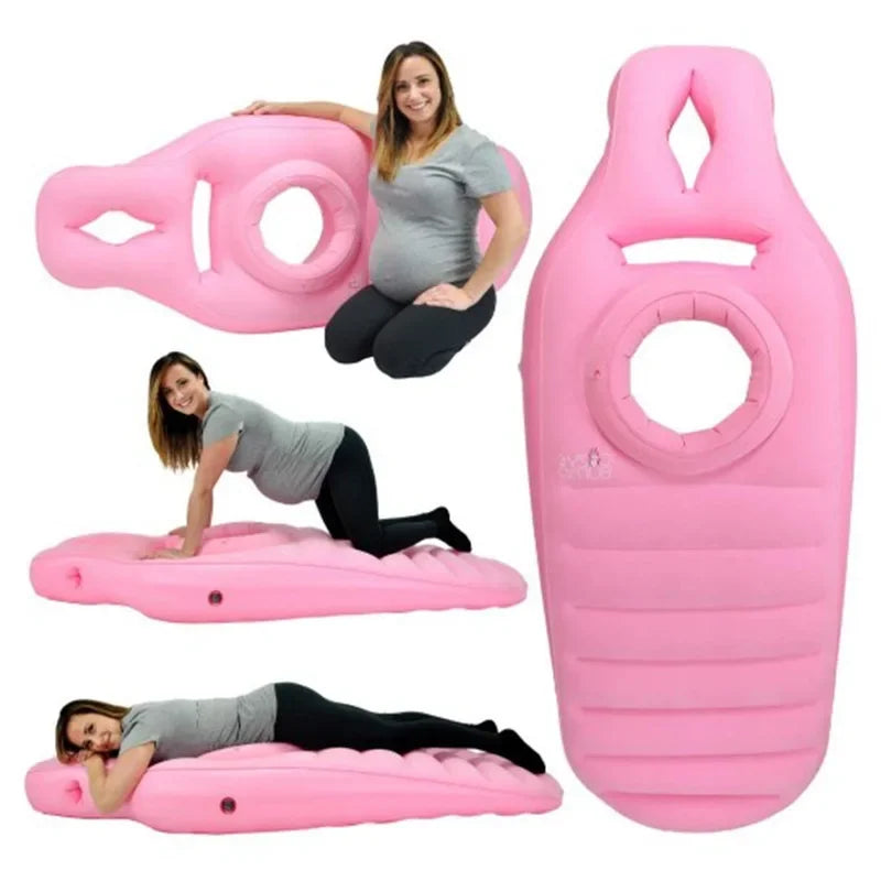 Inflatable Pregnancy Pillow & Yoga Mat – Maternity Sleeping Mattress for Comfort & Support During Pregnancy