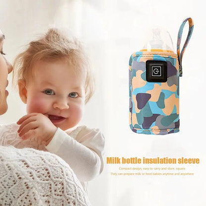 Portable USB Bottle Warmer – Insulated Baby Milk & Water Heater for Travel, Strollers, and Outdoor Use