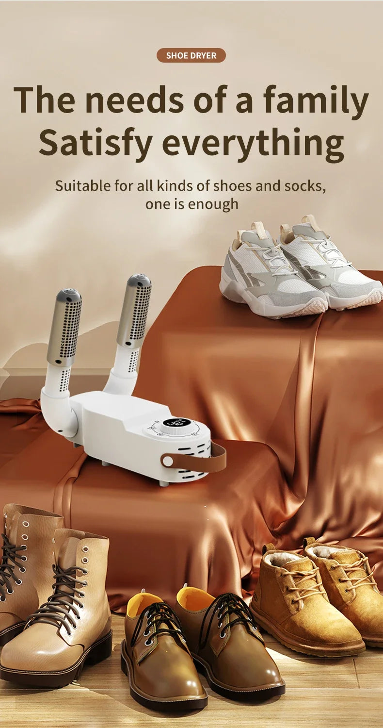 XIAOMI 110V/220V Smart Electric Shoes Dryer Portable Foldable