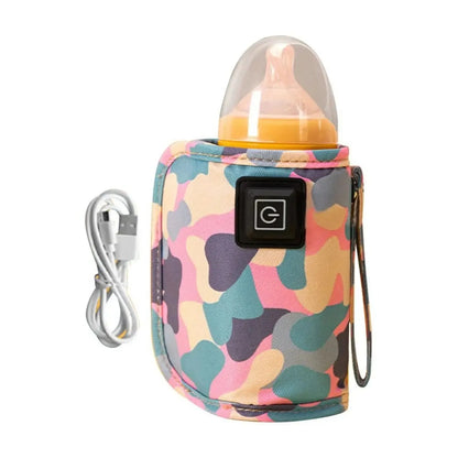 Portable USB Bottle Warmer – Insulated Baby Milk & Water Heater for Travel, Strollers, and Outdoor Use