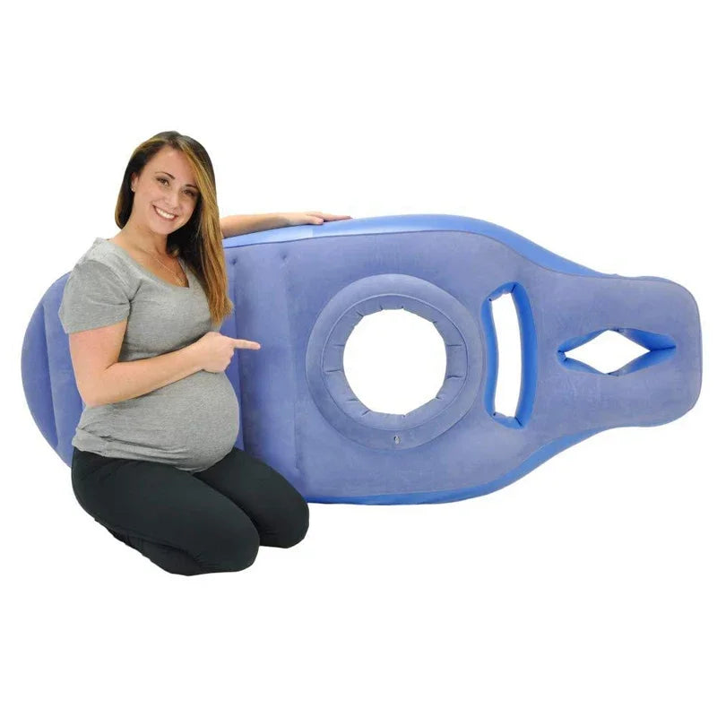 Inflatable Pregnancy Pillow & Yoga Mat – Maternity Sleeping Mattress for Comfort & Support During Pregnancy