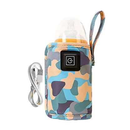 Portable USB Bottle Warmer – Insulated Baby Milk & Water Heater for Travel, Strollers, and Outdoor Use