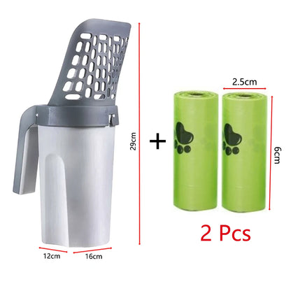 Pet Litter Shovel Scoop with Garbage Picker