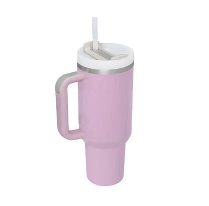 Tumbler With Handle Straw Insulated 40 Oz