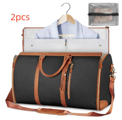 Large-Capacity Travel Duffle Bag – Unisex Foldable Waterproof Handbag & Suit Carrier