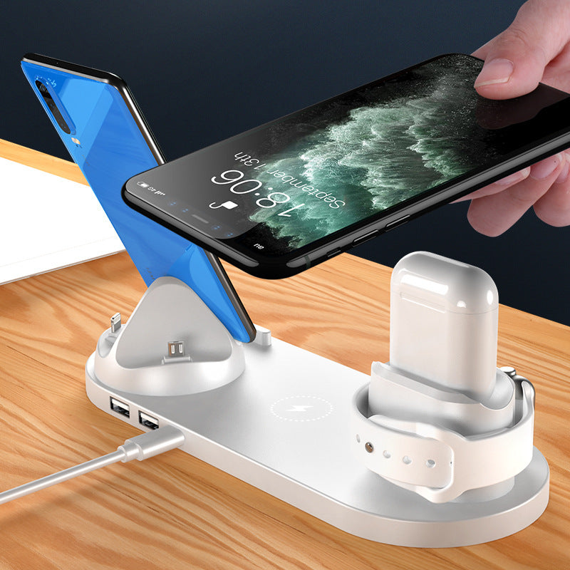 6 In 1 Wireless Fast Charging Dock Station - 1click2pick