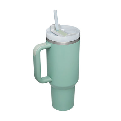 Tumbler With Handle Straw Insulated 40 Oz