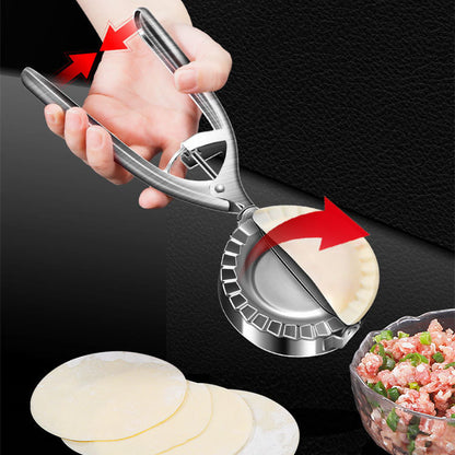 Stainless Steel Dumpling Mold – Manual Pressing and Skin Press Tool for Dumplings, Noodles, and Home Baking Kitchen Gadgets