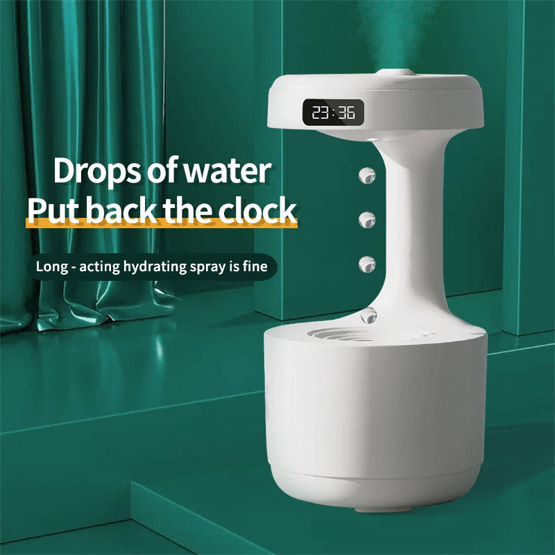 Stylish Anti-Gravity Humidifier With Clock