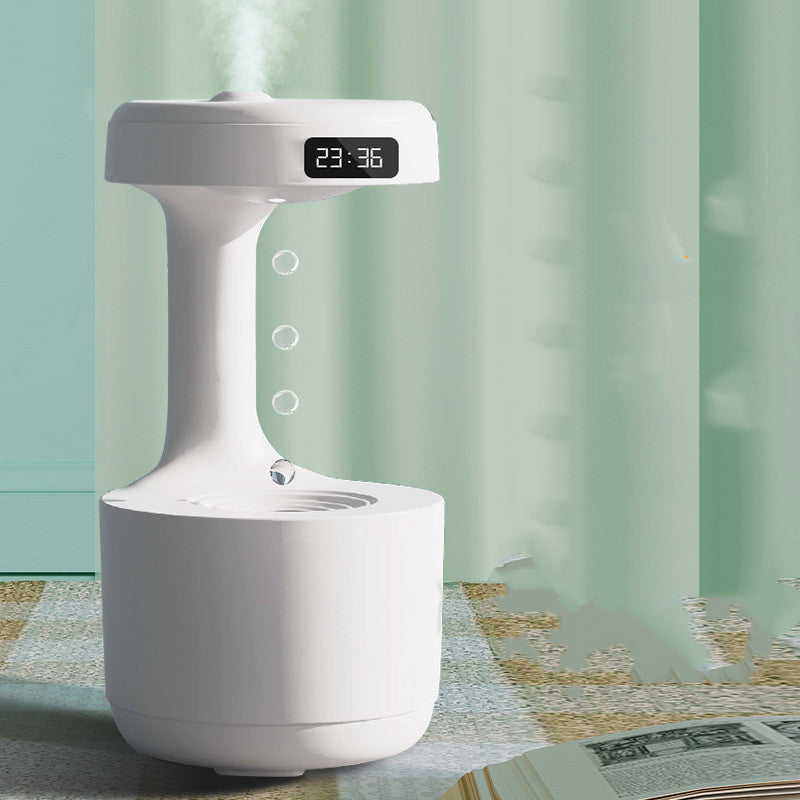 Stylish Anti-Gravity Humidifier With Clock