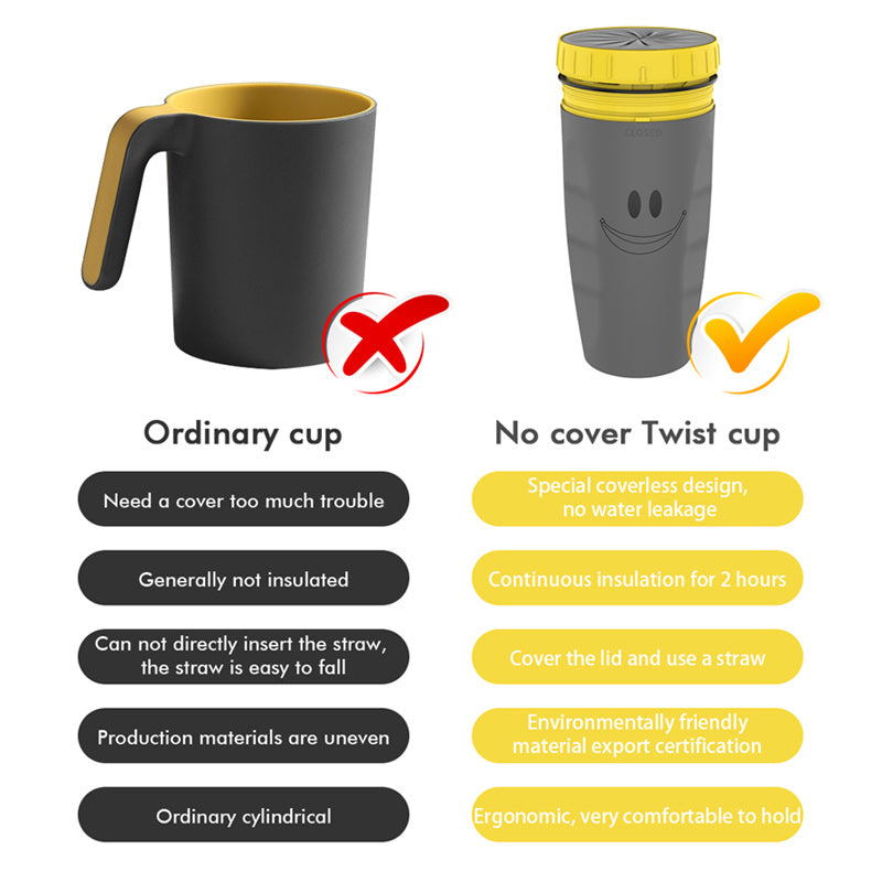 Portable Travel Mug Without Lid